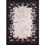 Ber. Porte 2054 fekete 80x150cm- vékony modern szőnyeg