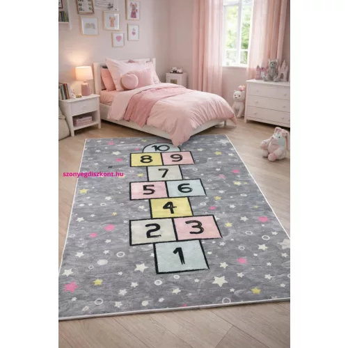 Den. Mile 5288-1 szürke 120 x 180cm ugróiskolás gyerekszőnyeg