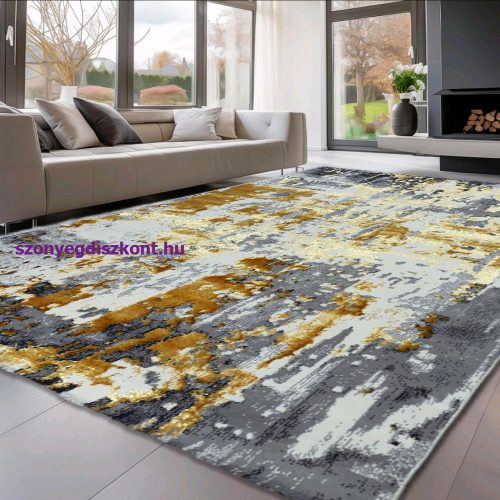 Den Sunset 9428 Krém-Arany 80x150cm modern szőnyeg