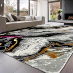 Den. Sunset new 1422 L.Szürke 80x150cm modern szőnyeg