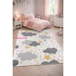 Den. Mile 5186-1 szürke 160 x 230cm felhős gyerekszőnyeg