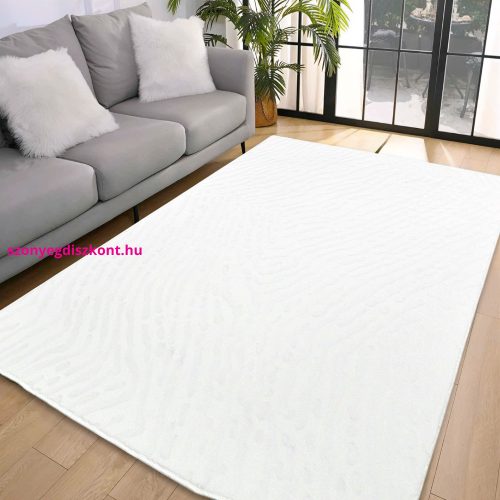 Bolti 5. Den. Deluxy design fehér  Puha Szőnyeg 80x150cm-hátul gumis