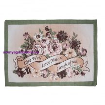 COTTON CARPET WITH PINK FLOWERS FLOWERS 120X180