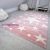 Bolti Kr. Gyerekszőnyeg akció, EPERKE 133x190cm stars rózsaszín kis csillagos szőnyeg