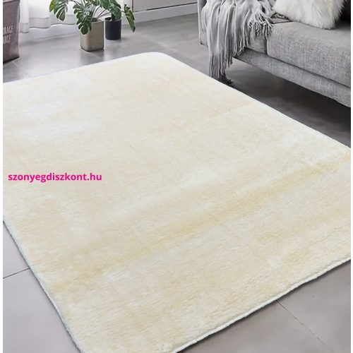 Bolti 7. Den. Lux krém (bézs)  Puha Szőnyeg 66x220cm-hátul gumis