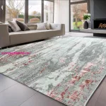 TOP! Den. Sunset new 0840 L.Szürke-Pink 120x170cm modern szőnyeg