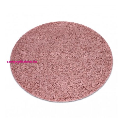 Bolti 1. Szőnyeg SOFFI kör shaggy 2cm rózsaszín kör 100 cm