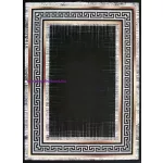 Ber. Porte 2228 fekete-arany 160x220cm- vékony modern szőnyeg