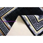 Ber. Porte 2228 fekete-arany 160x220cm- vékony modern szőnyeg