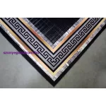 Ber. Porte 2228 fekete-arany 160x220cm- vékony modern szőnyeg