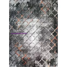   Ber. Porte 0066 szürke-arany 80x150cm- vékony modern szőnyeg