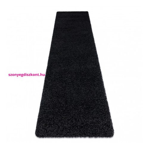 Bolti 21. Szőnyeg, futószőnyeg SOFFI shaggy 2cm fekete -80x300 cm