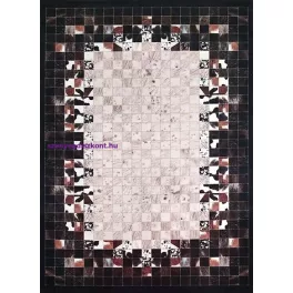 Ber. Porte 2054 fekete 120x180cm- vékony modern szőnyeg