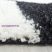 Ay life 1501 fekete 60x110cm - kockás shaggy szőnyeg