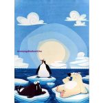 Ber. Porte 8034 kék 160x220cm- vékony gyerekszőnyeg