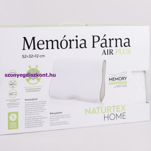 NAT. Memory Air-Plus párna 52x32x12 cm