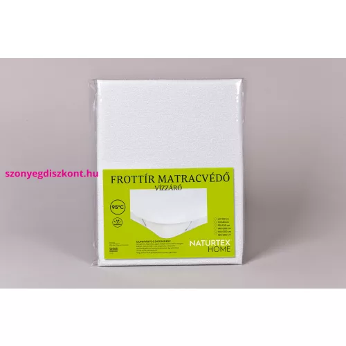 NAT. Frottír matracvédő PVC borítással 90x200 cm