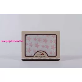 NAT. Pink Star baby plüss pléd
