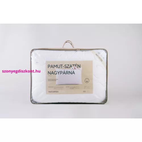 NAT. Szatén-pamut párna 70x90 cm
