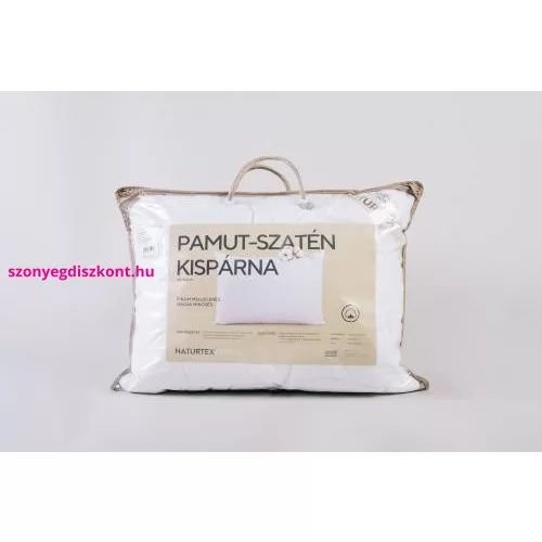 NAT. Szatén-pamut párna 40x50cm