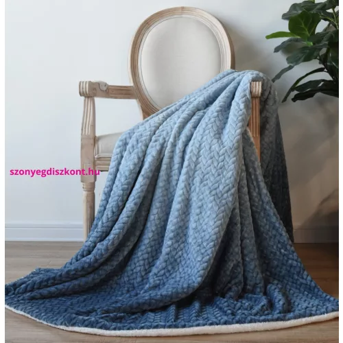 NAT. Naturtex sherpa design kétoldalas pléd - Ombre Blue 150x200 cm