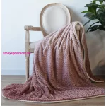NAT. Naturtex sherpa design kétoldalas pléd - Ombre Coral 150x200 cm