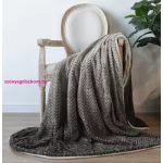 NAT. Naturtex sherpa design kétoldalas pléd - Ombre Grey 150x200 cm