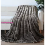 NAT. Naturtex sherpa design kétoldalas pléd - Ombre Grey 150x200 cm