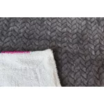 NAT. Naturtex sherpa design kétoldalas pléd - Ombre Grey 150x200 cm