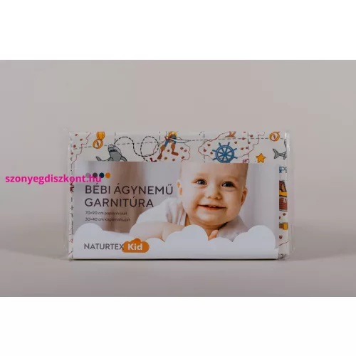 NAT. 2 részes Baby ágyneműhuzat/Kalózos