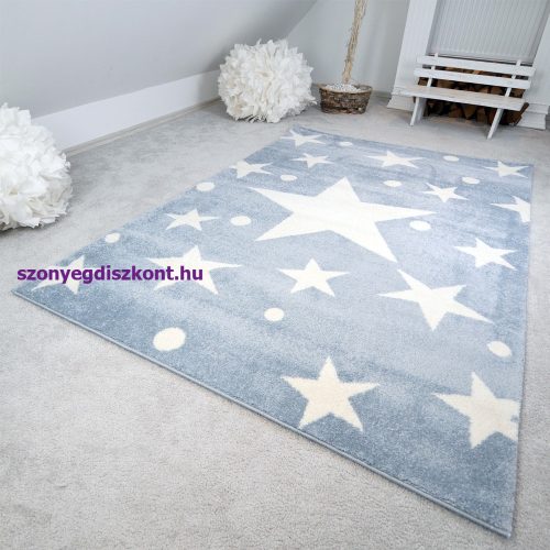 Bolti 1. Gyerekszőnyeg akció, EPERKE 133x190cm stars kék kis csillagos szőnyeg