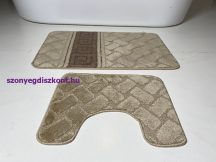 Fürdőszobai szőnyeg 2 részes - barna görög