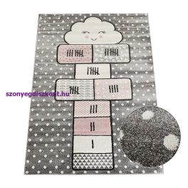   Ber. Smart kids 22604 szürke 140 X 190 cm puha gyerek szőnyeg
