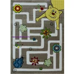 Ber. Smart kids 22303 bézs 140 X 190 cm puha gyerek szőnyeg