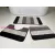 Fürdőszobai szőnyeg 3 részes - Den. fekete virág