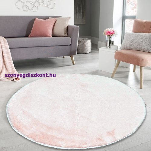 HIL Royal Rózsaszín Puha 80cm kör szőnyeg