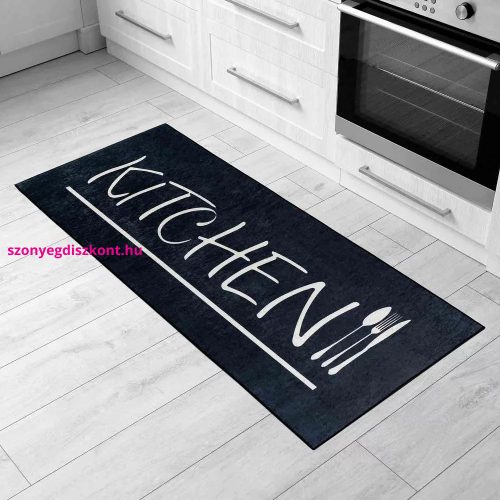 MY. SIL Konyhai szőnyeg 77x197cm-fekete kitchen