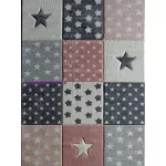 Ber. Smart 160x230cm 40217 pink csillagos gyerekszőnyeg