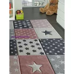 Ber. Smart 160x230cm 40217 pink csillagos gyerekszőnyeg