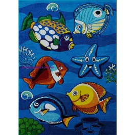 Ber. Smart 120X180Cm 22308 halacskás kék gyerekszőnyeg