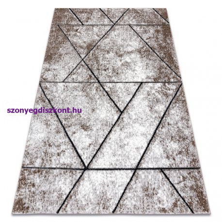 Bolti T4. Modern COZY szőnyeg 8872 Wall, Geometriai, háromszögek - barna 180x270 cm
