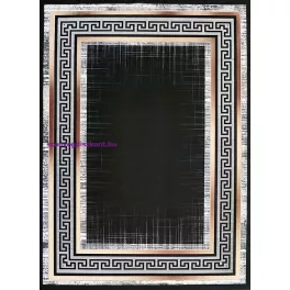   Ber. Porte 2228 fekete-arany 120x180cm- vékony modern szőnyeg