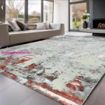Den. Sunset new 9428 Szürke-Pink 60x110cm modern szőnyeg