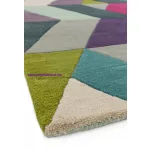 ASY Funk szőnyeg 120x170cm 02 Chevron kék zöld