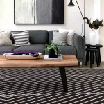 ASY Muse 120x170cm fekete Linear szőnyeg MU10