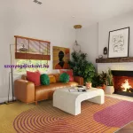 ASY Muse 160x230cm Orange Retro Rug MU13 szőnyeg
