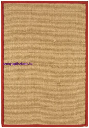 ASY Sisal 120x180cm Linen/piros szőnyeg