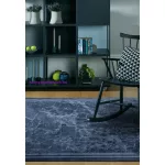 ASY Zehraya 200x290cm ZE02 Ink kék Border szőnyeg