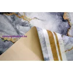 Ber. Porte 2001 szürke-arany 160x220cm- vékony modern szőnyeg