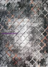   Ber Porte 0066 szürke-arany 60x100cm- vékony modern szőnyeg